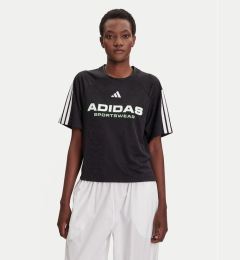 Снимка на adidas Тишърт Tiro x Common Goal Jacquard JL9212 Черен Loose Fit