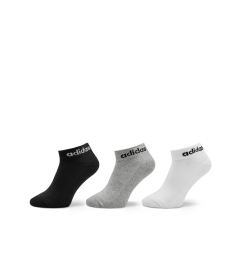 Снимка на adidas Чорапи къси унисекс Linear Ankle Socks Cushioned Socks 3 Pairs IC1304 Сив