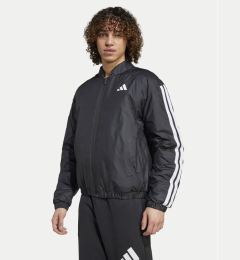 Снимка на adidas Яке бомбър Essentials 3-Stripes JD1294 Черен Loose Fit