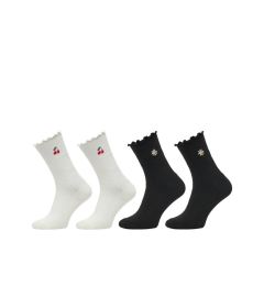 Снимка на Aldo Комплект 2 чифта дълги чорапи дамски Sozer 13995062 Бял