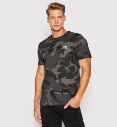 Снимка на Alpha Industries Тишърт Backprint T Camo 128507C Черен Regular Fit