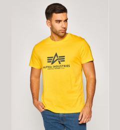 Снимка на Alpha Industries Тишърт Basic 100501 Жълт Regular Fit