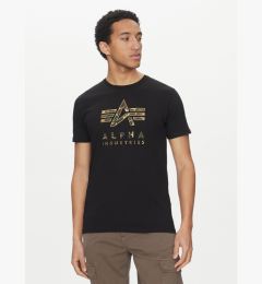 Снимка на Alpha Industries Тишърт Camo Puff 146506 Черен Regular Fit
