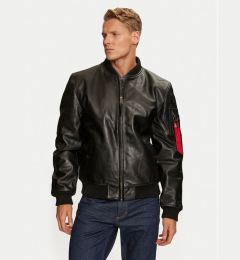 Снимка на Alpha Industries Яке бомбър 138121 Черен Regular Fit