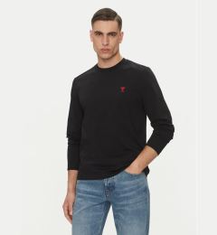 Снимка на AMI PARIS Тениска с дълъг ръкав BFUTS235.724 Черен Regular Fit