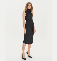 Снимка на ARTIGLI Плетена рокля ACAB000426 Черен Regular Fit