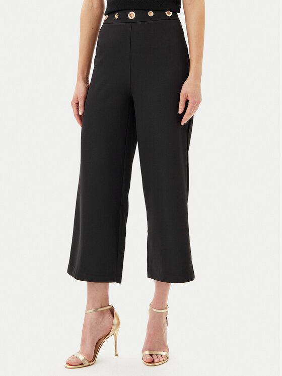 Снимка на ARTIGLI Текстилни панталони ACPA000746 Черен Regular Fit