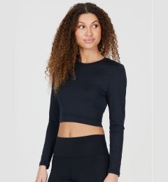 Снимка на Athlecia Тишърт Marianne W Cropped L/S Tee EA233339 Черен Regular Fit