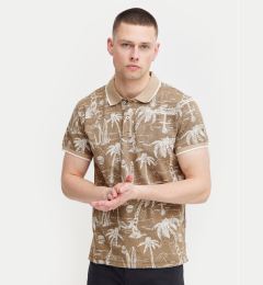 Снимка на Blend Тениска с яка и копчета 20716905 Бежов Regular Fit