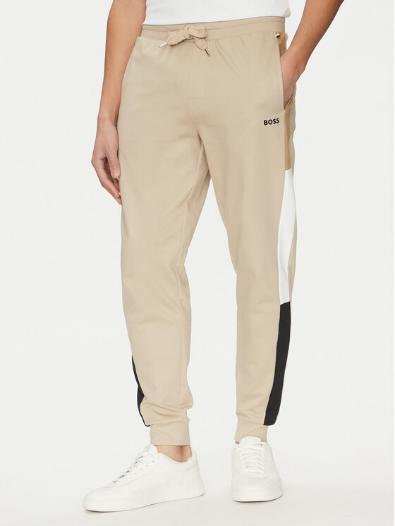 Снимка на BOSS Долнище анцуг Iconic 50535786 Бежов Regular Fit