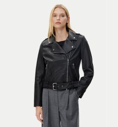 Снимка на BOSS Кожено яке C_Sameli 50510964 Черен Regular Fit