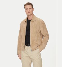 Снимка на BOSS Кожено яке H-Malbano5 50528014 Бежов Regular Fit