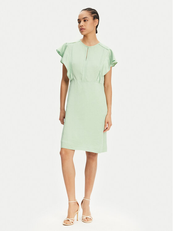 Снимка на BOSS Лятна рокля Deliniara 50537402 Зелен Regular Fit
