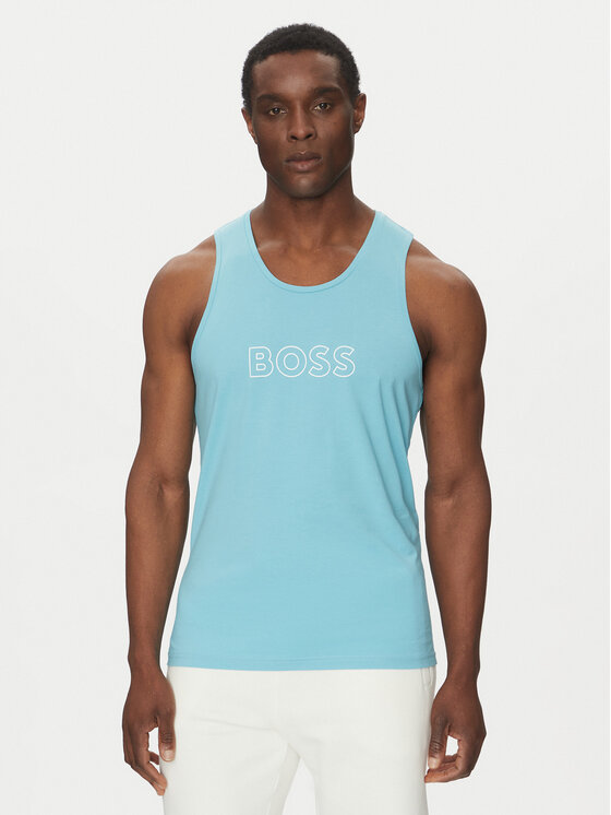 Снимка на BOSS Мъжки топ Beach 50491711 Светлосиньо Regular Fit