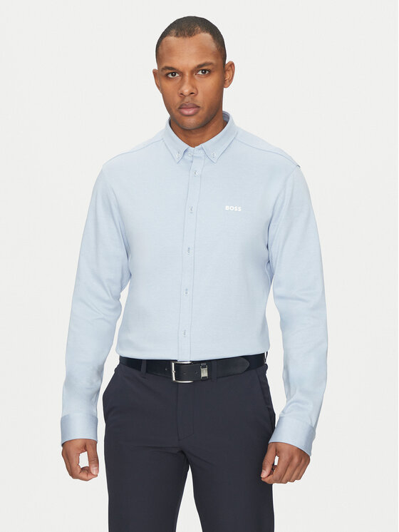 Снимка на BOSS Риза 50533163 Светлосиньо Regular Fit