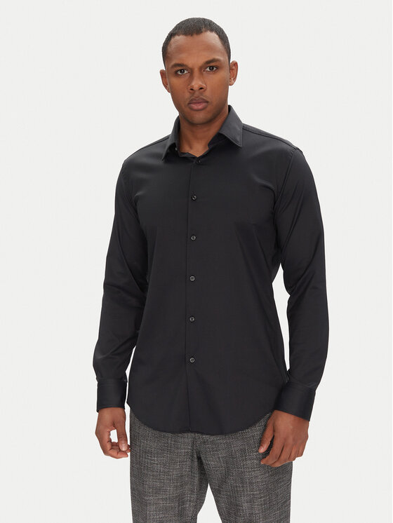 Снимка на BOSS Риза P-Hank 50503356 Черен Slim Fit