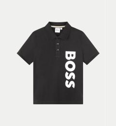 Снимка на Boss Тениска с яка и копчета J50703 S Черен Regular Fit