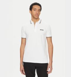 Снимка на BOSS Тениска с яка и копчета Paddy Pro 50469102 Бежов Regular Fit