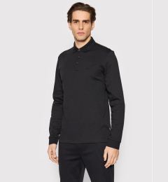 Снимка на Boss Тениска с яка и копчета Pado 30 50468392 Черен Regular Fit