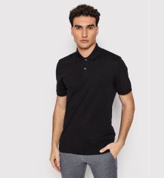Снимка на Boss Тениска с яка и копчета Pallas 50468362 Черен Regular Fit