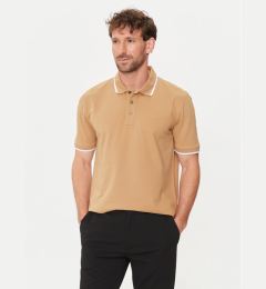 Снимка на BOSS Тениска с яка и копчета Parlay 190 50494697 Бежов Regular Fit
