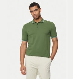 Снимка на BOSS Тениска с яка и копчета Parlay 190 50494697 Зелен Regular Fit