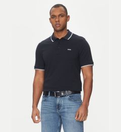 Снимка на BOSS Тениска с яка и копчета Parlay 190 50494697 Тъмносин Regular Fit