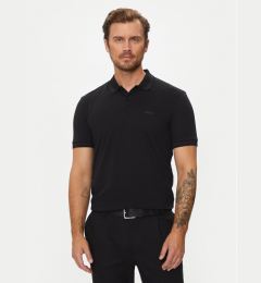 Снимка на Boss Тениска с яка и копчета Pio 1 50507583 Черен Regular Fit