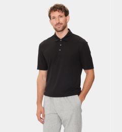 Снимка на Boss Тениска с яка и копчета Press 55 50508830 Черен Regular Fit