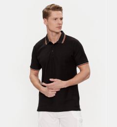 Снимка на Brave Soul Тениска с яка и копчета MPS-149COSMO Черен Straight Fit