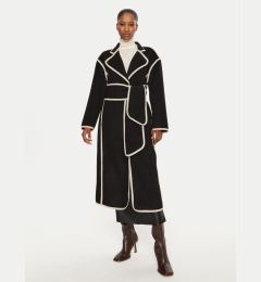 Снимка на Bruuns Bazaar Вълнено палто Abulas BBW4143 Черен Loose Fit