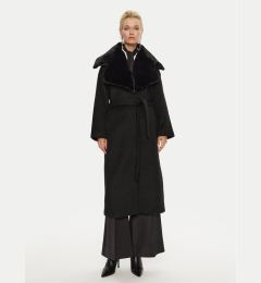 Снимка на Bruuns Bazaar Вълнено палто Furra BBW4109 Черен Loose Fit