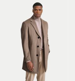 Снимка на Bugatti Вълнено палто 621300 69071 Бежов Regular Fit