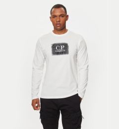 Снимка на C.P. Company Тениска с дълъг ръкав 16CMTS265A005100W Бял Regular Fit