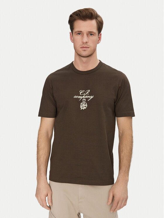 Снимка на C.P. Company Тишърт 18CMTS109A110301W Зелен Regular Fit
