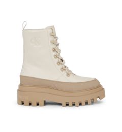 Снимка на Calvin Klein Jeans Боти Flatform Lace Up Boot Lth YW0YW01110 Бежов
