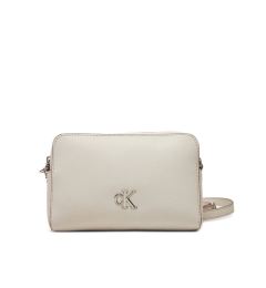 Снимка на Calvin Klein Jeans Дамска чанта Minimal Monogram Camera Bag 20 LV04K3162G Екрю