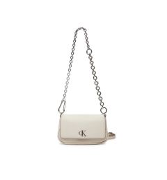 Снимка на Calvin Klein Jeans Дамска чанта Minimal Monogram Shoulder Bag20 LV04K3134G Екрю