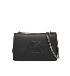 Снимка на Calvin Klein Jeans Дамска чанта Sculpted Ew Flap Conv Chain LV04K3035G Черен