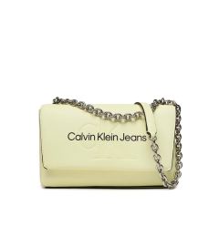 Снимка на Calvin Klein Jeans Дамска чанта Sculpted Ew Flap Conv25 Mono K60K607198 Жълт