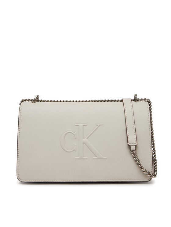 Снимка на Calvin Klein Jeans Дамска чанта Sculpted Ew Flap25 Shoulder Bag LV04K3035G Бял