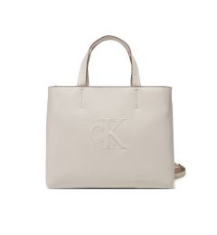 Снимка на Calvin Klein Jeans Дамска чанта Sculpted Mini Ew Tote LV04K3111G Екрю