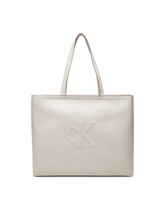 Снимка на Calvin Klein Jeans Дамска чанта Sculpted Slim Tote34 LV04K3070G Екрю