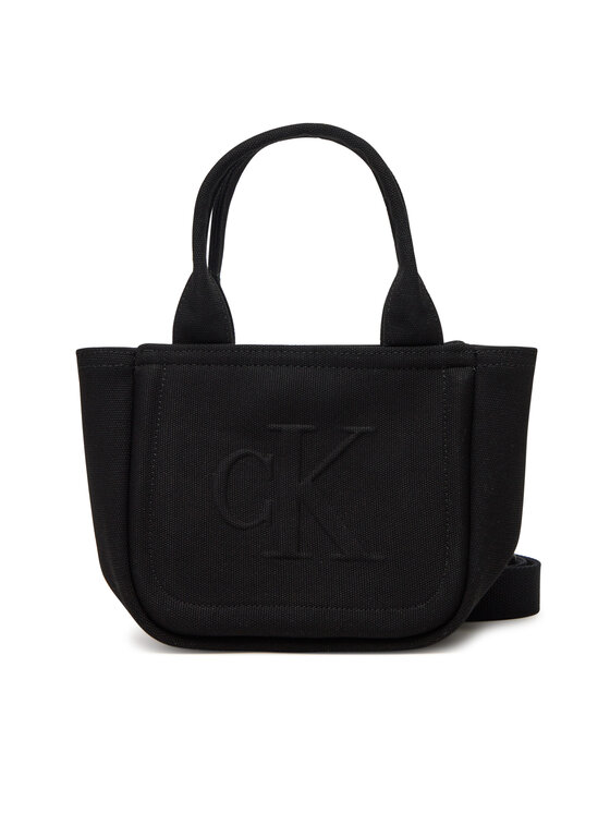 Снимка на Calvin Klein Jeans Дамска чанта Summer Canvas Mini Tote LV04K3160G Черен