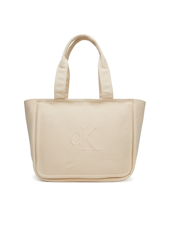 Снимка на Calvin Klein Jeans Дамска чанта Summer Canvas Tote LV04K3098G Бежов