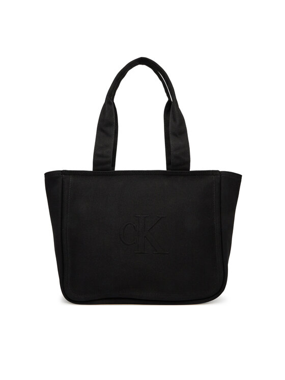 Снимка на Calvin Klein Jeans Дамска чанта Summer Canvas Tote LV04K3098G Черен