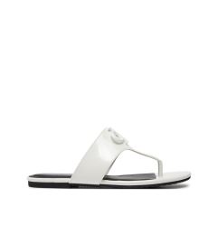 Снимка на Calvin Klein Jeans Джапанки Flat Sandal Slide Toepost Mg Met YW0YW01342 Бял