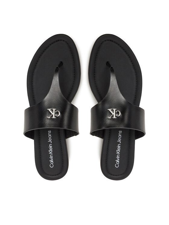 Снимка на Calvin Klein Jeans Джапанки Flat Sandal Toepost Mg YW0YW01691 Черен