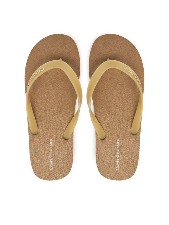 Снимка на Calvin Klein Jeans Джапанки Thong+ Tpu YM0YM01265 Бежов