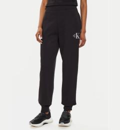 Снимка на Calvin Klein Jeans Долнище анцуг Monologo J20J223590 Черен Relaxed Fit